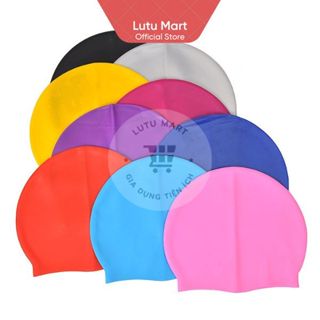 Mũ Bơi Chất Liệu Silicone Cao Cấp Chống Nước Ôm Khít Đầu - Lutu Mart