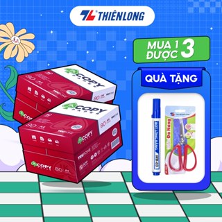 Combo 10 ream Giấy in A4, giấy photo IK Copy 80gsm độ dày cao, đều màu không gợn sóng, không xơ xước và không tách lớp