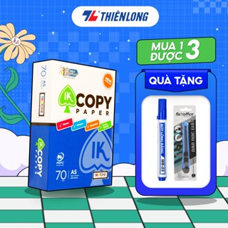 Combo 10 Ream giấy A5 70 gsm IK Copy (5000 tờ) - Hàng nhập khẩu Indonesia, giấy in, photo đều màu, độ dày nâng cao