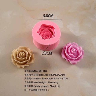 Khuôn silicon hoa Hồng Cánh Dày làm rau câu, fondant, nến, xà phòng, socola