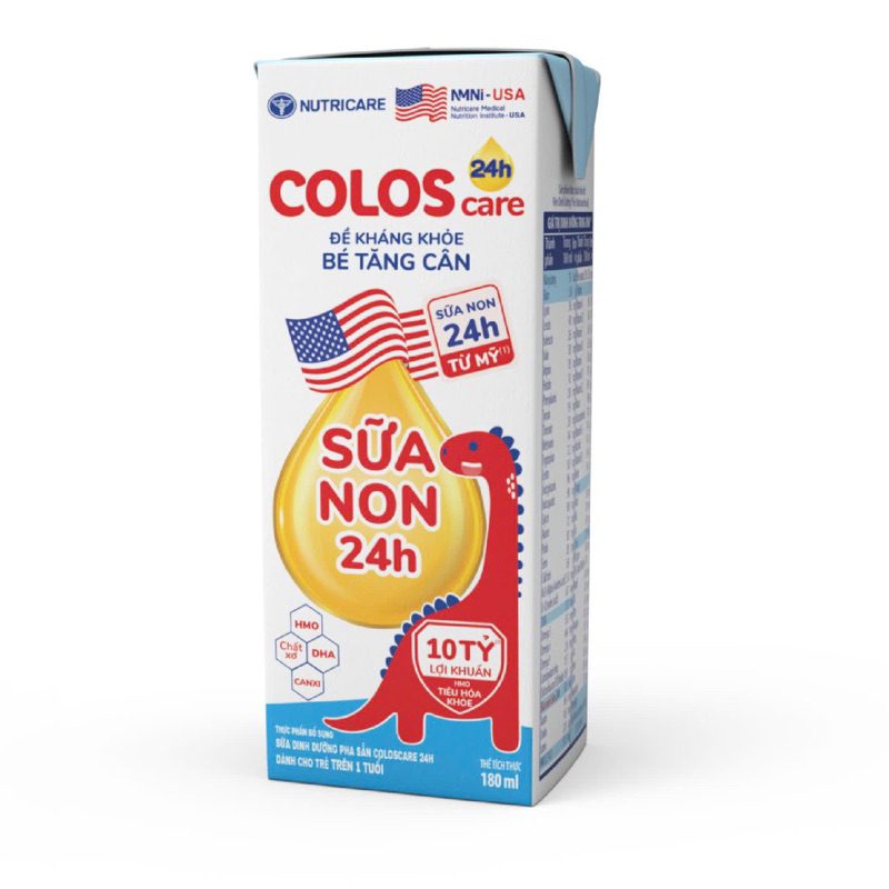 Lốc 4 Hộp Sữa nước COLOSCARE 24H 180ml