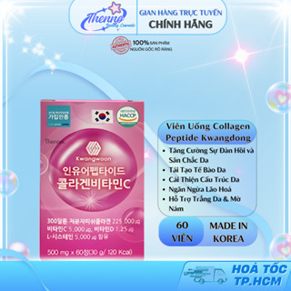 Viên Uống Trắng Da Peptide Collagen Vitamin C Kwangdong 60 Viên Hàn Quốc