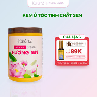 Kem Ủ Tóc Karanz Hương Sen Giúp Tóc Bóng Mượt Và Chắc Khỏe Từ Gốc Đến Ngọn 1000ML