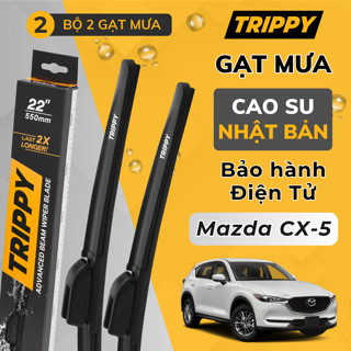 Cặp Gạt mưa Mazda CX5 - Lưỡi gạt Nhật Bản nhập khẩu - Chính hãng TRIPPY, Bảo hành điện tử - Gạt mưa CX5
