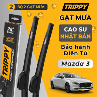 Cặp Gạt mưa MAZDA 3 - Lưỡi gạt Nhật Bản nhập khẩu - Chính hãng TRIPPY, Bảo hành điện tử - Gạt mưa Mazda 3