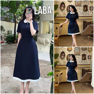 Váy Phối Cổ Sen 2 Dáng Ngắn Dài Laba Siêu Xinh