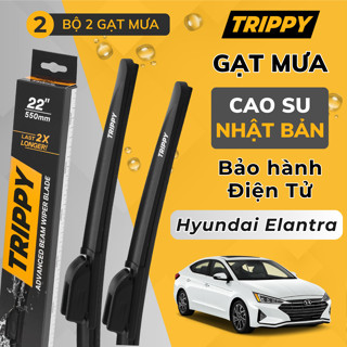 Cặp Gạt mưa Hyundai ELANTRA - Lưỡi gạt Nhật Bản nhập khẩu - Chính hãng TRIPPY, Bảo hành điện tử - Gạt mưa Elantra