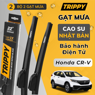 Cặp Gạt mưa Honda CRV - Lưỡi gạt Nhật Bản nhập khẩu - Chính hãng TRIPPY, Bảo hành điện tử - Gạt mưa CRV