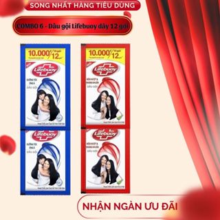 Combo 6  Dây Dầu gội Lifebuoy dây 12 gói- Hàng công ty chính hãng