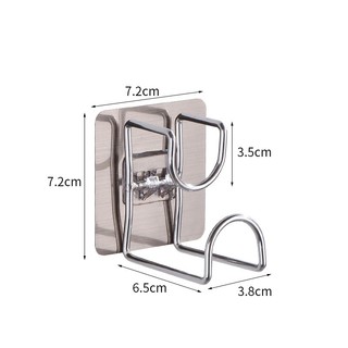 Set 2 Móc Treo Thau Chậu Dán Tường Đa Năng