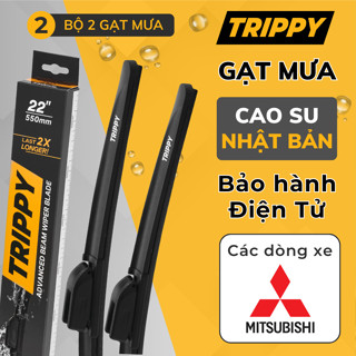 Cặp Gạt mưa ô tô MITSUBISHI - Lưỡi gạt Nhật Bản nhập khẩu - Chính hãng TRIPPY - Bảo hành điện tử - Gạt mưa Mitsubishi