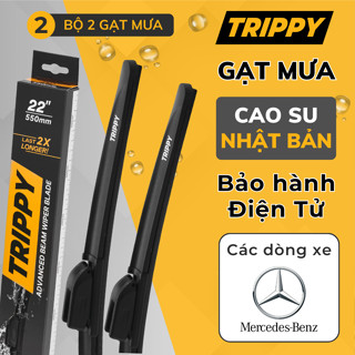 Cặp Gạt mưa ô tô MERCEDES - Lưỡi gạt Nhật Bản nhập khẩu - Chính hãng TRIPPY - Bảo hành điện tử - Gạt mưa Mercedes