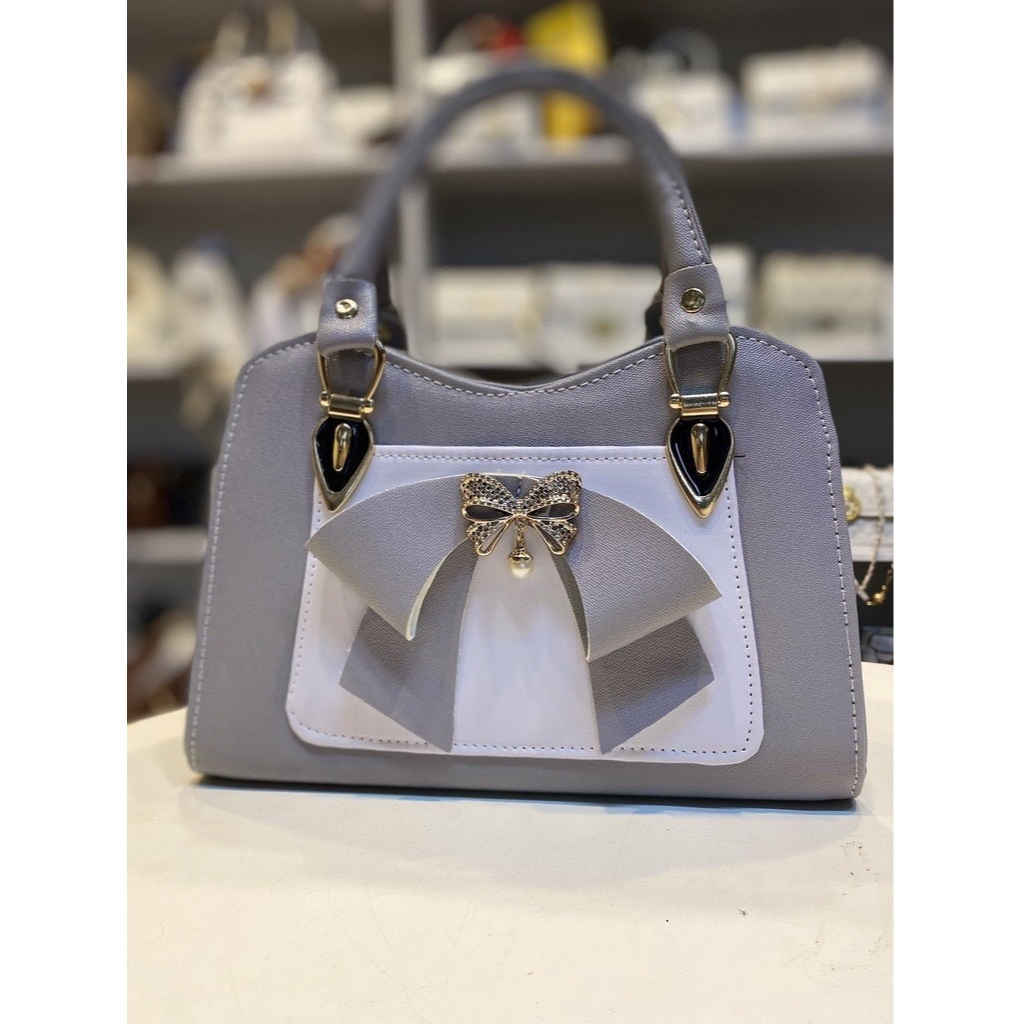 Túi xách nữ công sở, Túi đeo chéo nữ đeo vai đi chơi quà tặng Mẹ phối nơ siêu xinh -TXN286