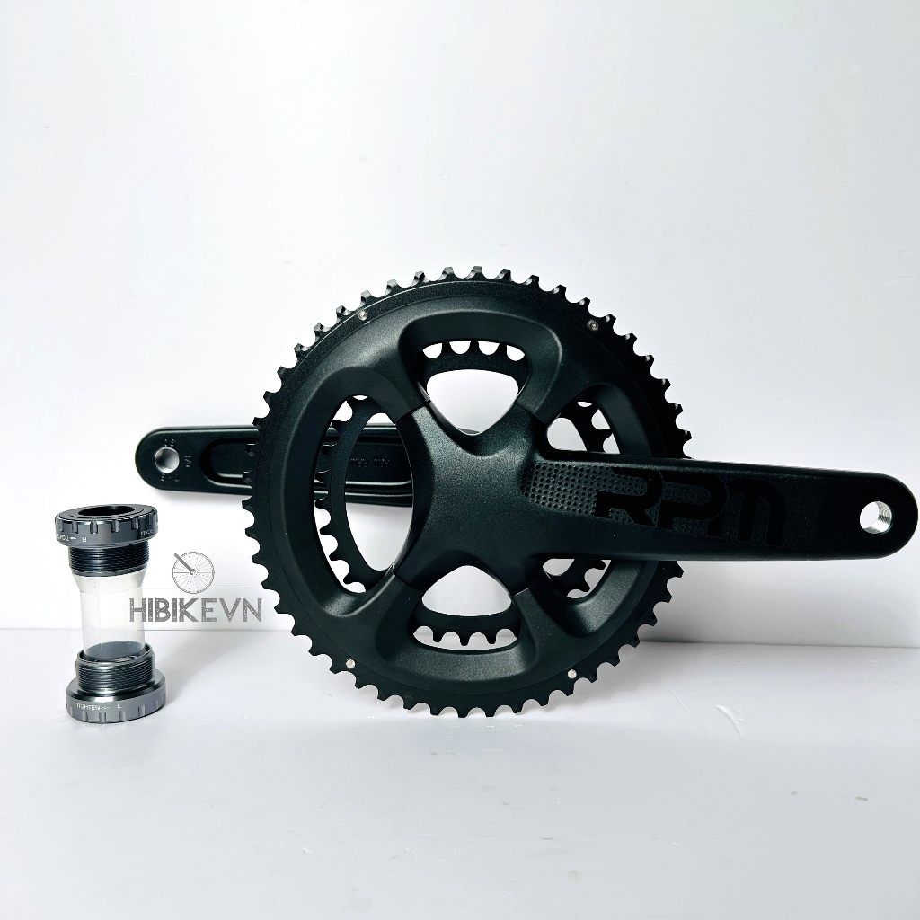 Giò Dĩa Xe Đạp PROWHEEL RPM 50-34T Kèm Trục Giữa Bộ Đùi Đĩa Cốt Rỗng Prowheel