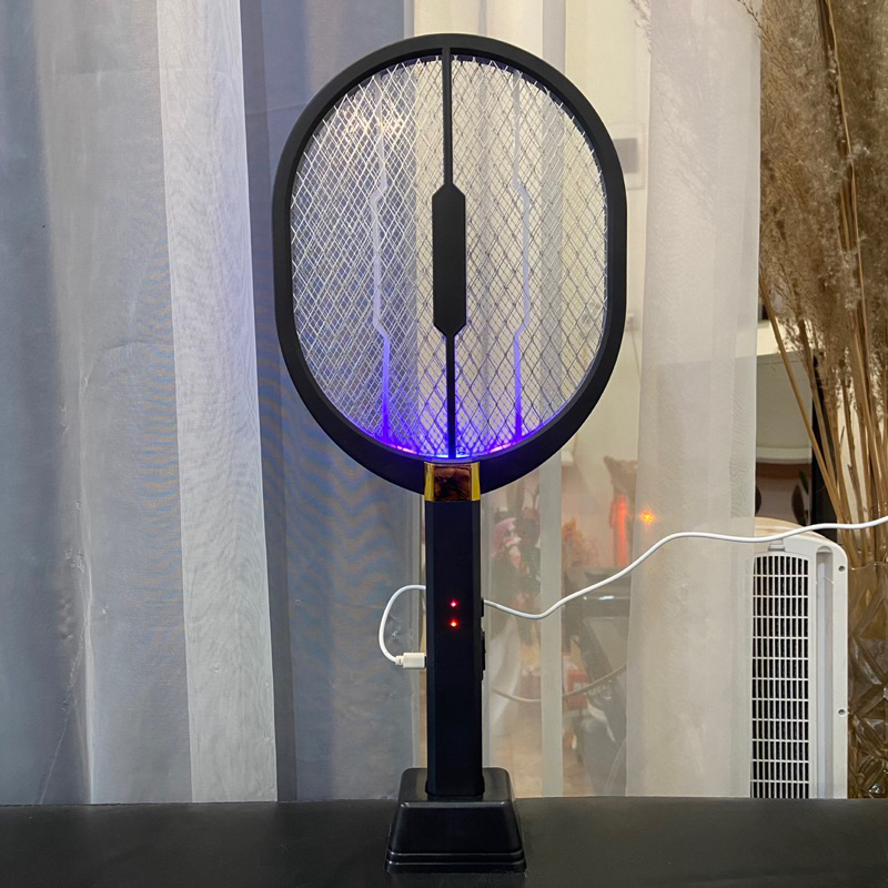 Vợt muỗi thông minh TULI VM02, Sạc tích điện,Tự động kiêm đèn bắt muỗi 2 in 1 hiệu quả, BH 6 Tháng