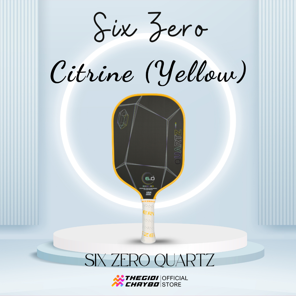 Vợt Pickleball Six Zero Quartz - Citrine (Yellow)