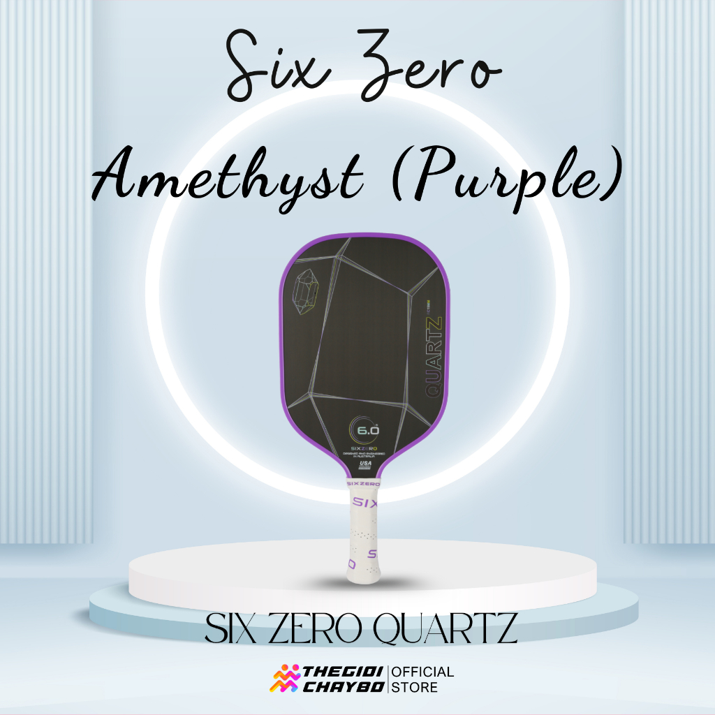 Vợt Pickleball Six Zero Quartz - Amethyst (Purple)