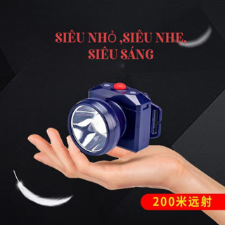 đèn pin đội đầu, đèn đeo đầu siêu sáng SG103, đèn pin mini, chống nước, làm việc đêm, soi ếch, đèn pin điện red sun