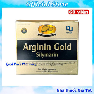  Bổ Gan ARGININ GOLD SILYMARIN Đại Uy Tăng Cường Chức Năng Gan Giải Độc Cơ Thể - Hộp 60 Viên 