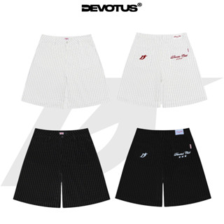 [NEW] Quần short Kẻ Sọc form ống rộng ngang gối trendy Devotus Local Brand - SHORT KATE KẺ SỌC THÊU