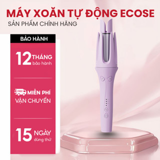 Máy uốn tóc tự động ECOSE, trục xoay 32mm công suất 40W, lõi gốm sứ, chống bỏng, BH 12 tháng