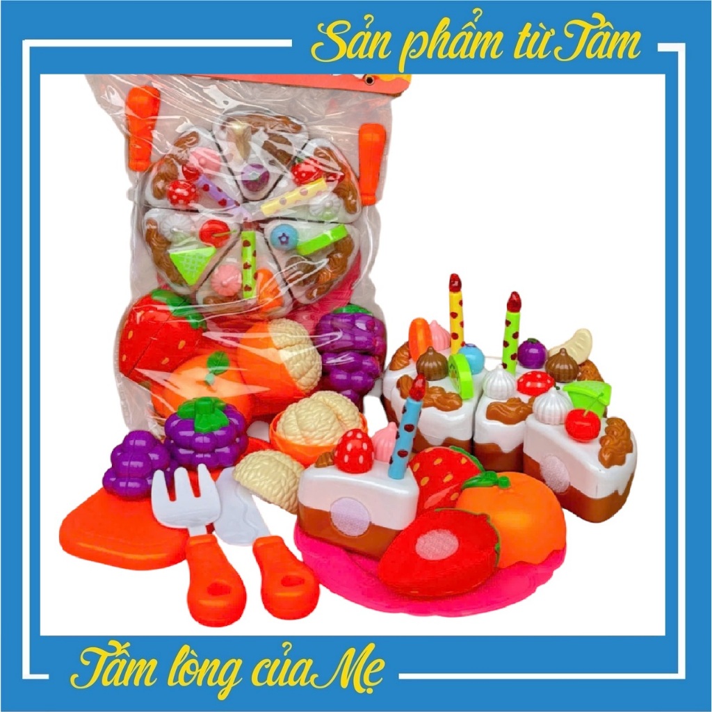 Đồ Chơi Cắt Bánh Sinh Nhật 32 Chi Tiết Kèm Quả Cho Bé
