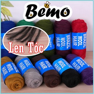 Len Tóc Wool Hair, Len Làm Tóc Búp Bê Cuộn 70g Chuyên Làm Đồ Handmade