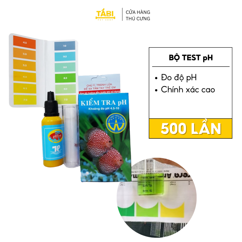 Dung Dịch Đo pH Hồ Cá - Bộ Test pH Nước Bể Cá Có Ống Nghiệm [TEST PH]