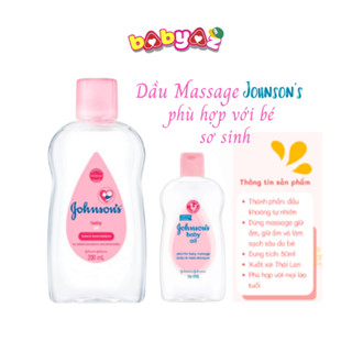 Dầu Massage body Cho Bé Johnson baby Dầu Mát Xa Dưỡng Ẩm Cho Bé Sơ Sinh