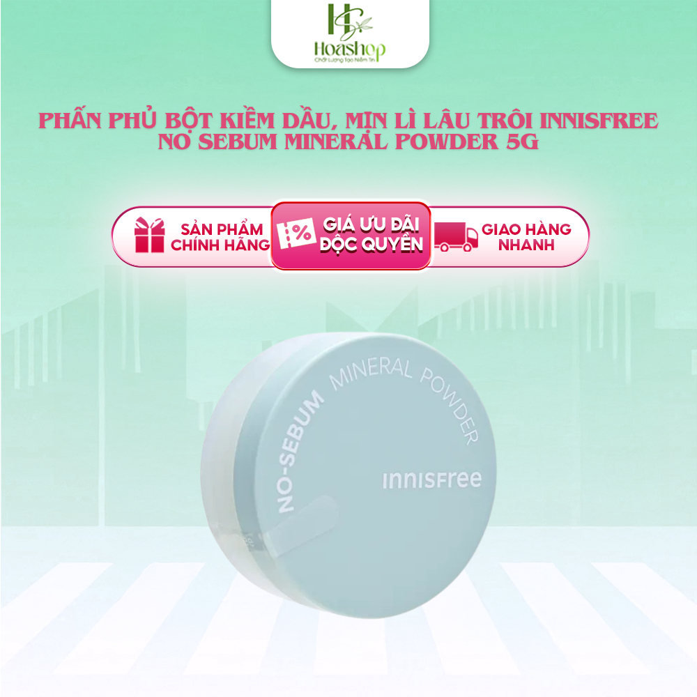 Phấn phủ kiềm dầu dạng bột innisfree