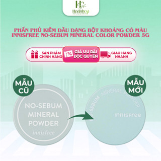  Phấn Phủ Kiềm Dầu Dạng Bột Khoáng Có Màu Innisfree No-Sebum Mineral Color Powder 5g 