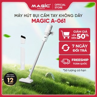 Máy Hút Bụi Cầm Tay Không Dây 130W Magic A-061, Bộ Lọc HEPA Tái Sử Dụng, Công Nghệ Pro-Cyclone