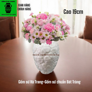 Lọ hoa 3 D gốm sứ Bát Tràng