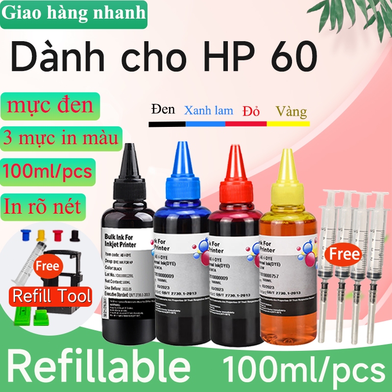 Hộp mực hp-60 và hp60 giành cho máy For HP Deskjet D2530 D2545 F4272 F4275 F42 D2560 D2563 F4210 F42