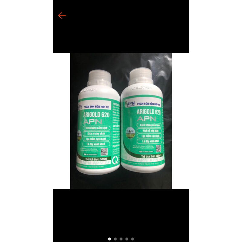arigold 620 lân 2 chiều chai 500ml và 1 lít