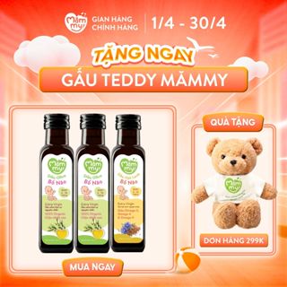 Combo 3 dầu ăn dặm bổ não Mămmy, 1 dầu hạt lanh, 2 dầu Olive bổ sung DHA, Omega-3 cho bé từ 6 tháng, chai 100ml