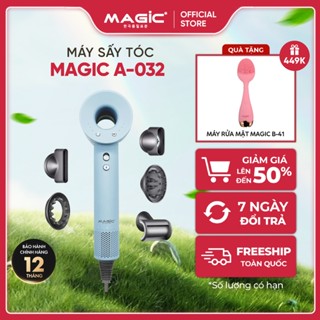Máy Sấy Tóc Magic A-032, 5 Đầu Sấy Tạo Kiểu, 1500W-1990W, Nút Ngắt Điện Tự Động, Bảo Hành 12 Tháng