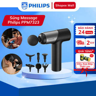 Máy Massage Cầm Tay PHILIPS 7323 - 7 Cấp Độ Điều Chỉnh - Kết Hợp 6 Đầu Massage Chuyên Dụng
