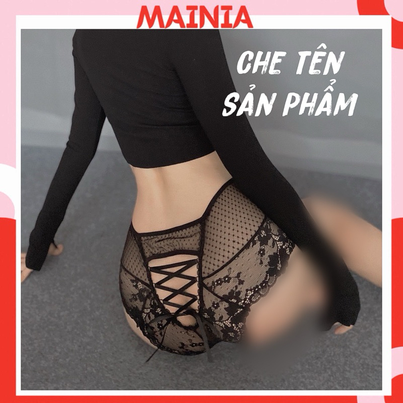 Quần Lót Ren Lưng Cao Đan Dây Sau 5701 MAINIA STORE Queen of Night