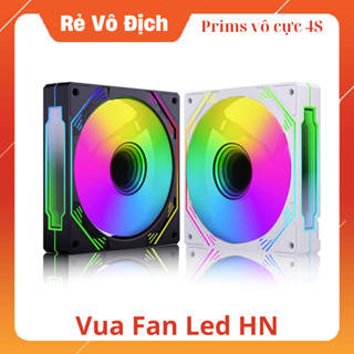 Prims 4S ARGB - Quạt tản nhiệt máy tính 12cm - Fan gương led vô cực kiểu lianli sync cả Main và Hub