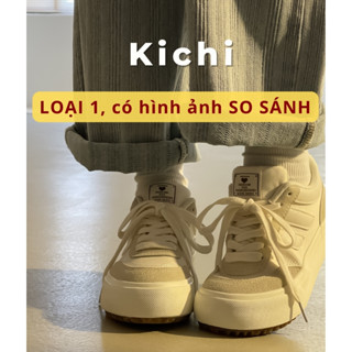 Giày KICHI thể thao basic Giày đi học giày vải canvas phối da hàng loại1 FULLBOX giày thể dục H