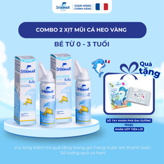 Combo 2 Chai Xịt Mũi Cá Heo Vàng Cho Bé Sơ Sinh Đến 3 Tuổi Sterimar Nose Hygiene Baby - 50ml