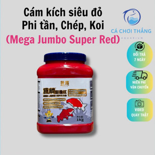 Cám kích siêu đỏ Phi tần, Chép, Koi Mega Jumbo Super Red(Hạt nổi)-Tăng size, kích thích sắc tố đỏ siêu tốc cho cá