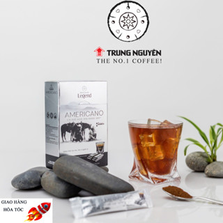   Sỉ - Combo  Cà Phê Đen Hòa Tan không đường Trung Nguyên Legend Americano hộp 15 gói x 2g 