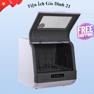Máy rửa bát mini dùng cho gia đình 3 đến 5 người, hỗ trợ rửa và khử khuẩn bằng nước nóng 70độ, sử dụng tiết kiệm nước
