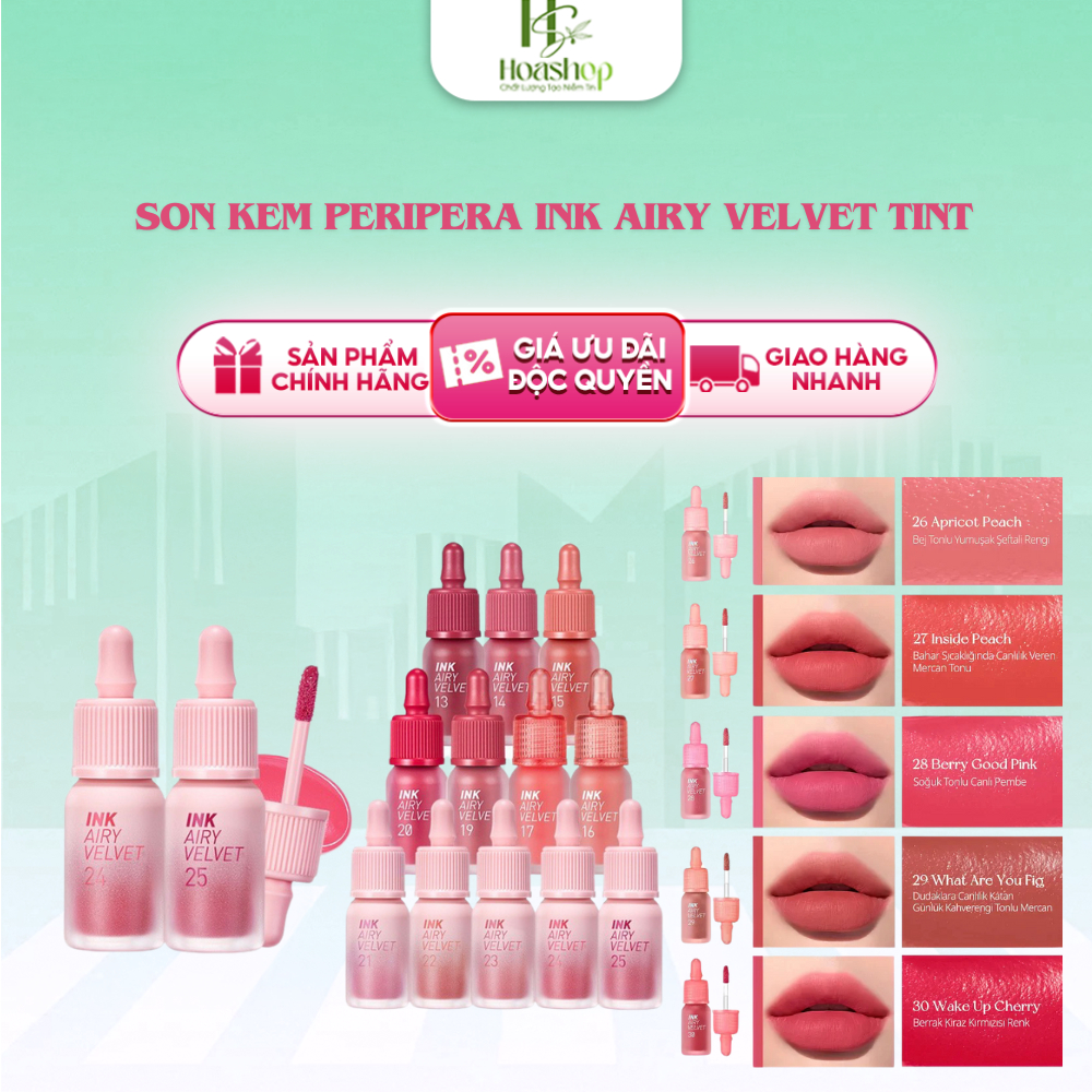 Son kem Peripera Ink Airy Velvet Tint
