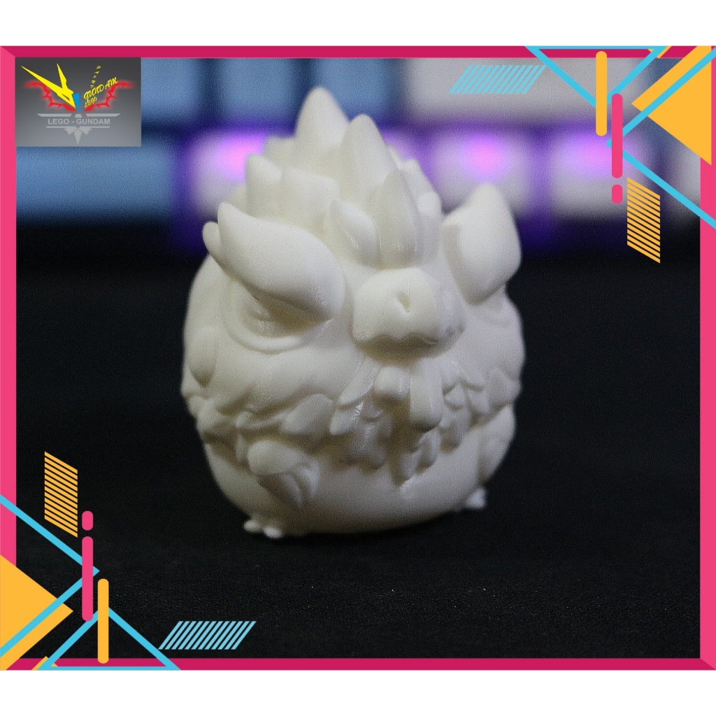 In 3D Resin Mô Hình Nhân Vật Little Monster Con Gà