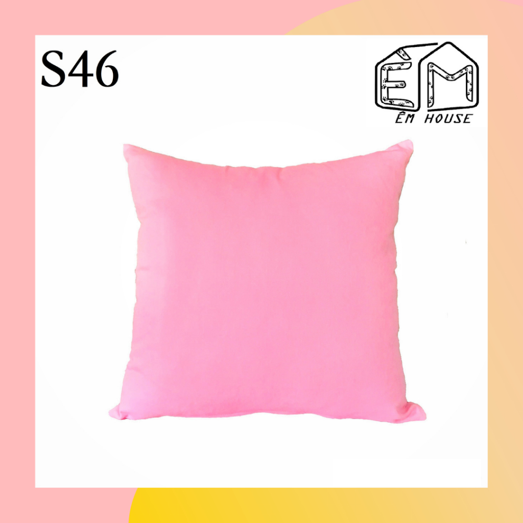 Vỏ gối ôm tựa sofa cao cấp Êm House 40x40 màu trơn