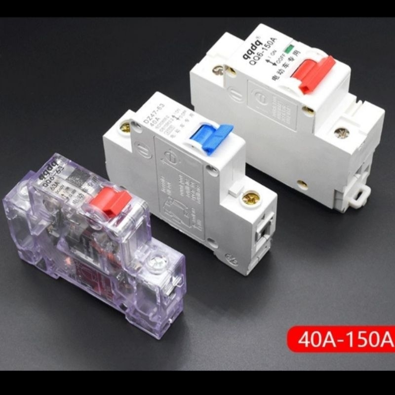 Attomat xe đạp điện,át 40A/63A/100A/150A,cầu dao tự động cho xe điện 48v-72v xmen.133s.cap A...phụ t