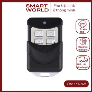 Remote Cửa Cuốn Mã Gạt 8 Số 433mhz Inox Kèm Pin Sẵn.